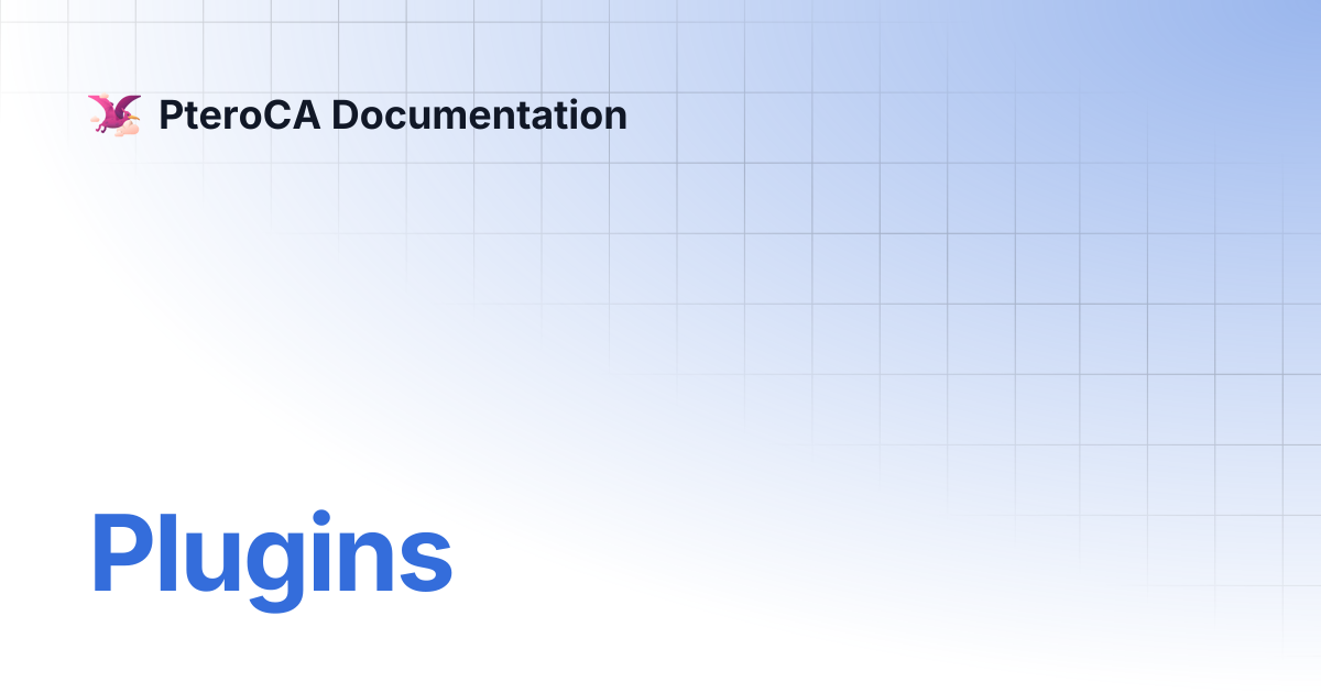 Plugins | PteroCA Documentation