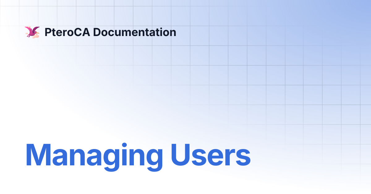 Managing Users | PteroCA Documentation