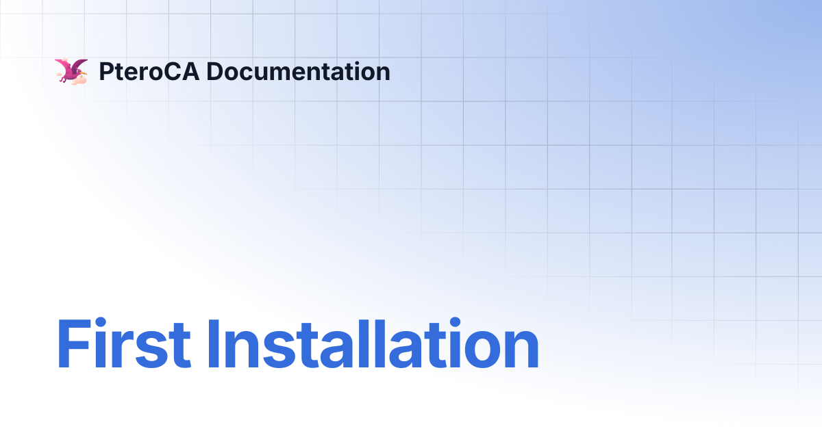 First Installation | PteroCA Documentation