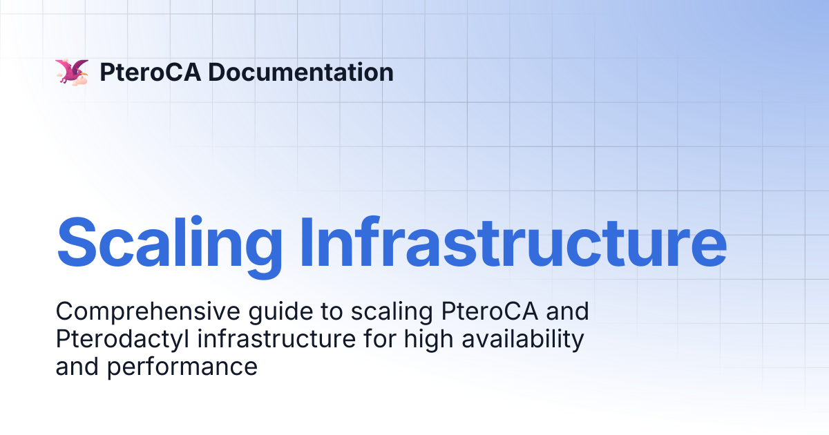 Scaling Infrastructure | PteroCA Documentation