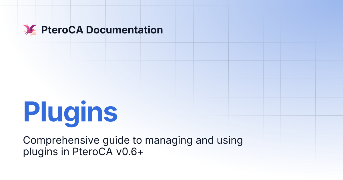 Plugins | PteroCA Documentation