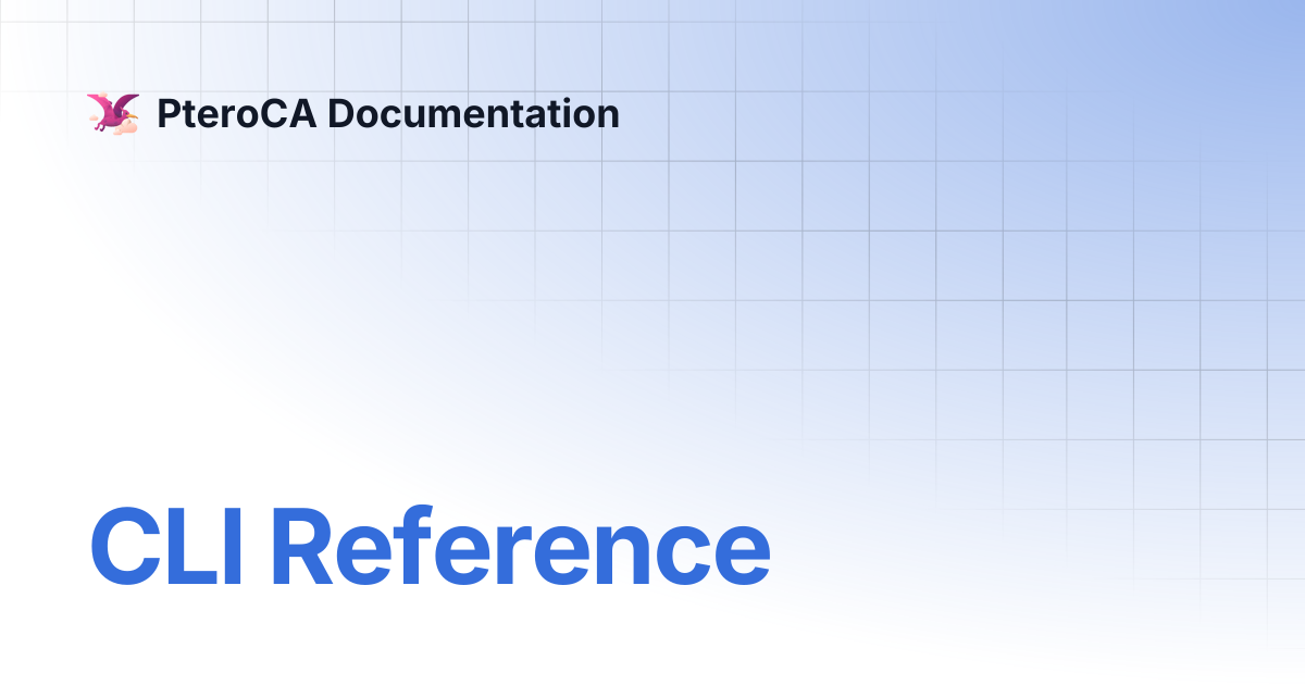 CLI Reference | PteroCA Documentation