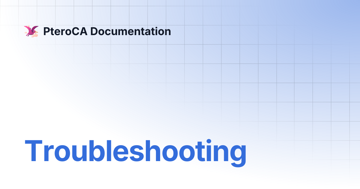 Troubleshooting | PteroCA Documentation